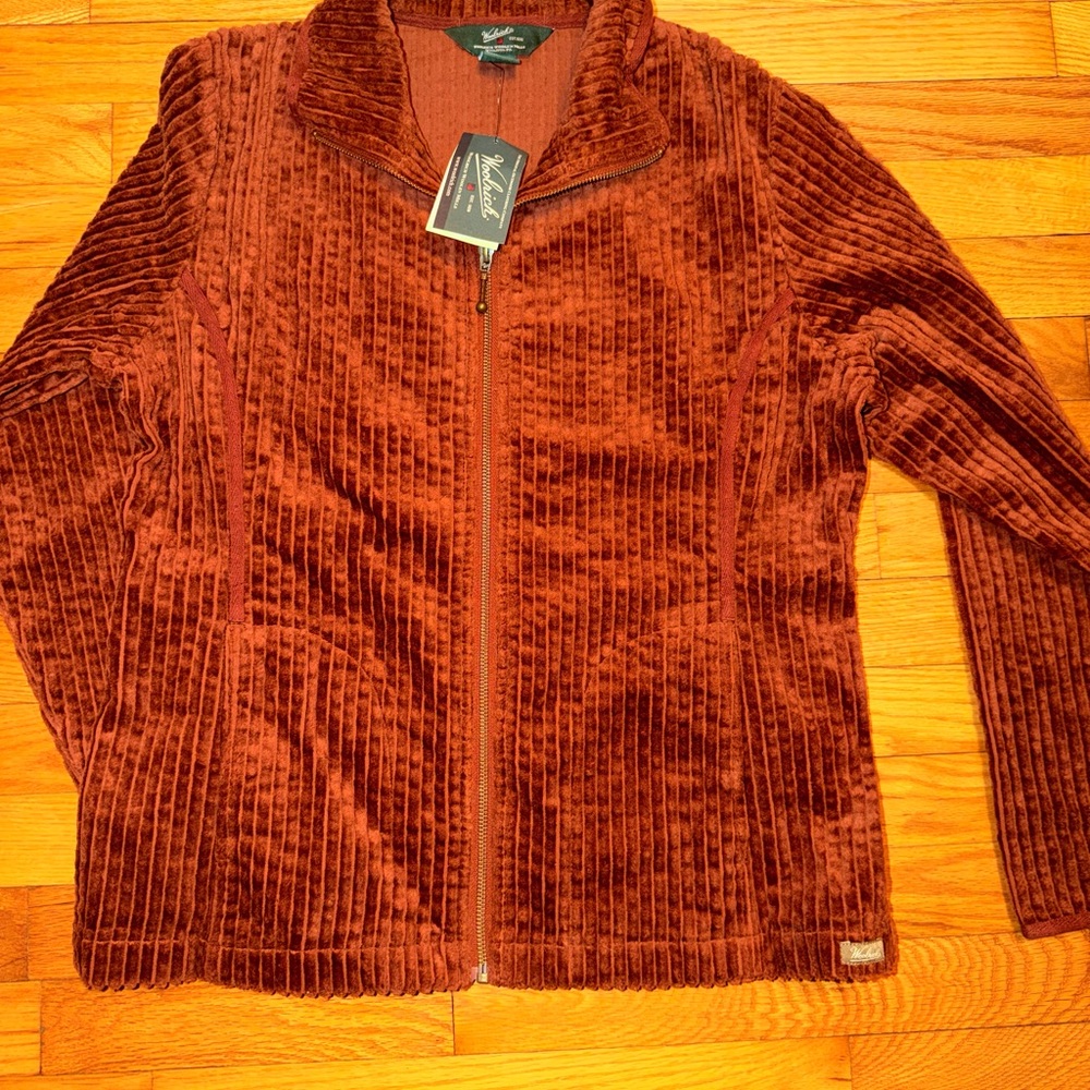 Woolrich Women's Rust Teddy Jacket 100% Cotton